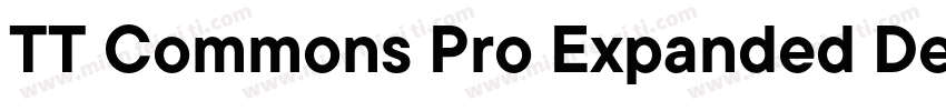 TT Commons Pro Expanded DemiBold字体转换